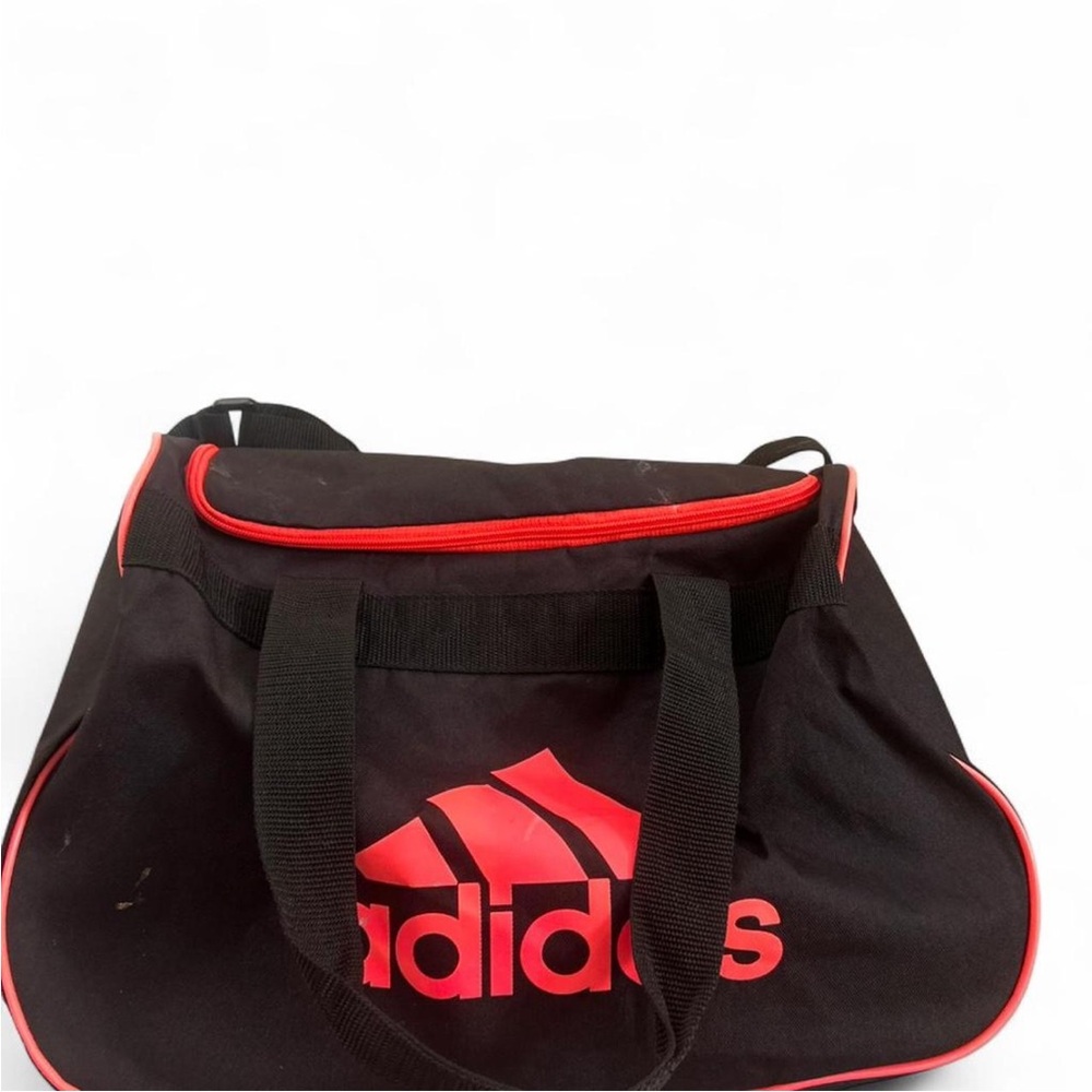 Adidas Black and Red Sports Bag